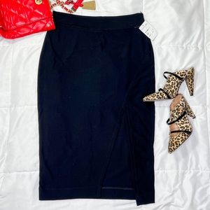 Nordstrom Harlowe and Graham Black Pencil Skirt